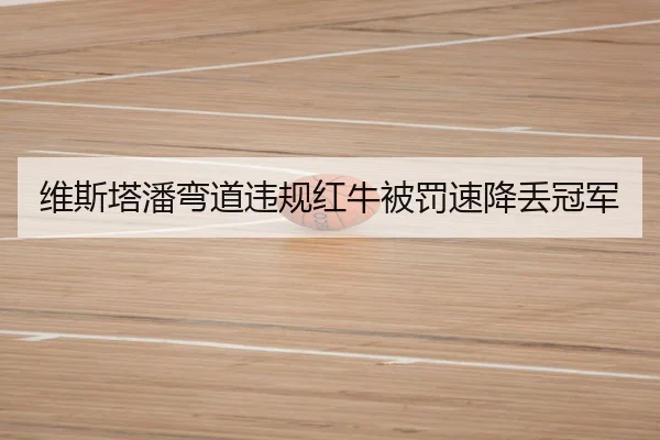 维斯塔潘弯道违规红牛被罚速降丢冠军